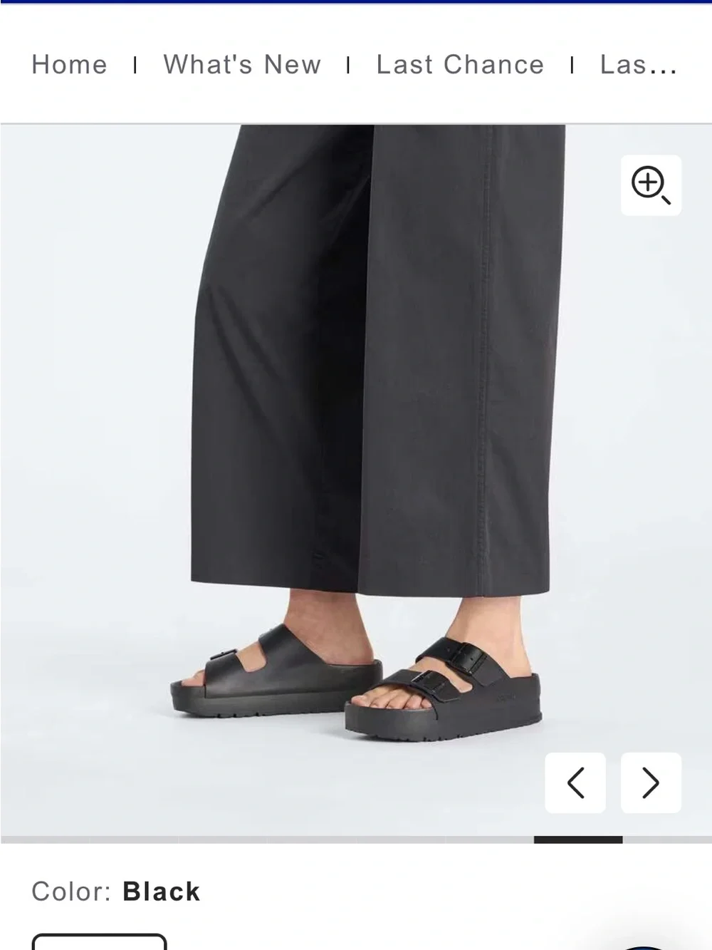 Birkenstock Arizona Flex Platform Sandal - Black Size 42/Women’s 11 No Box